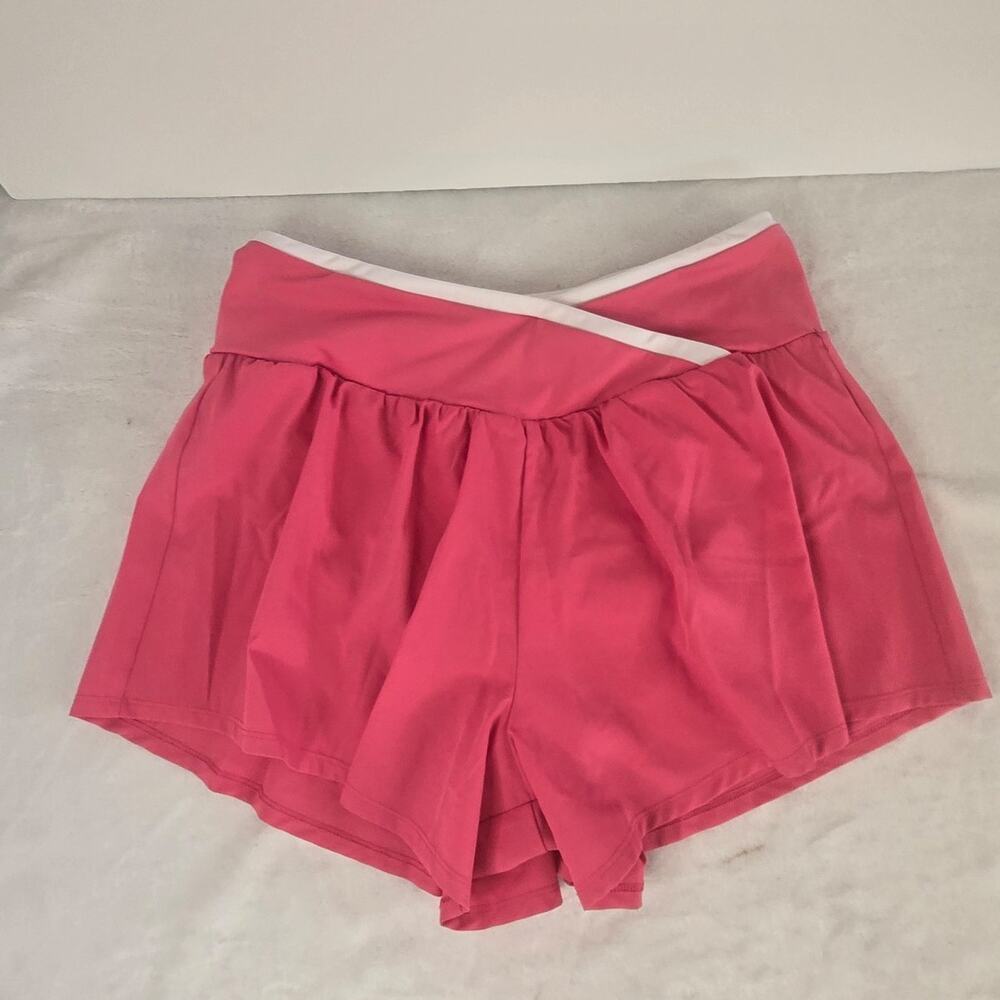 Juicy Couture Sport Pink Athletic Skort with White Trim – Women’s Size L NWOT